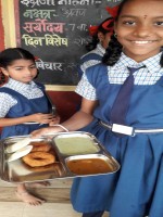 New year celebration with school childrens, Neral